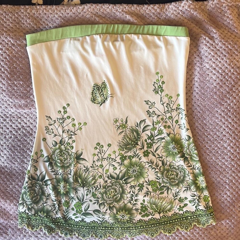 Soft floral Tube top